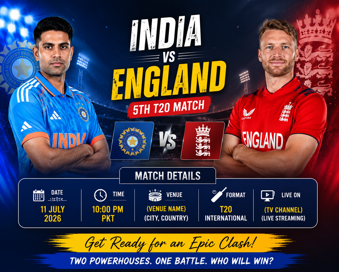 India vs England 5th T20 Preview 11 July