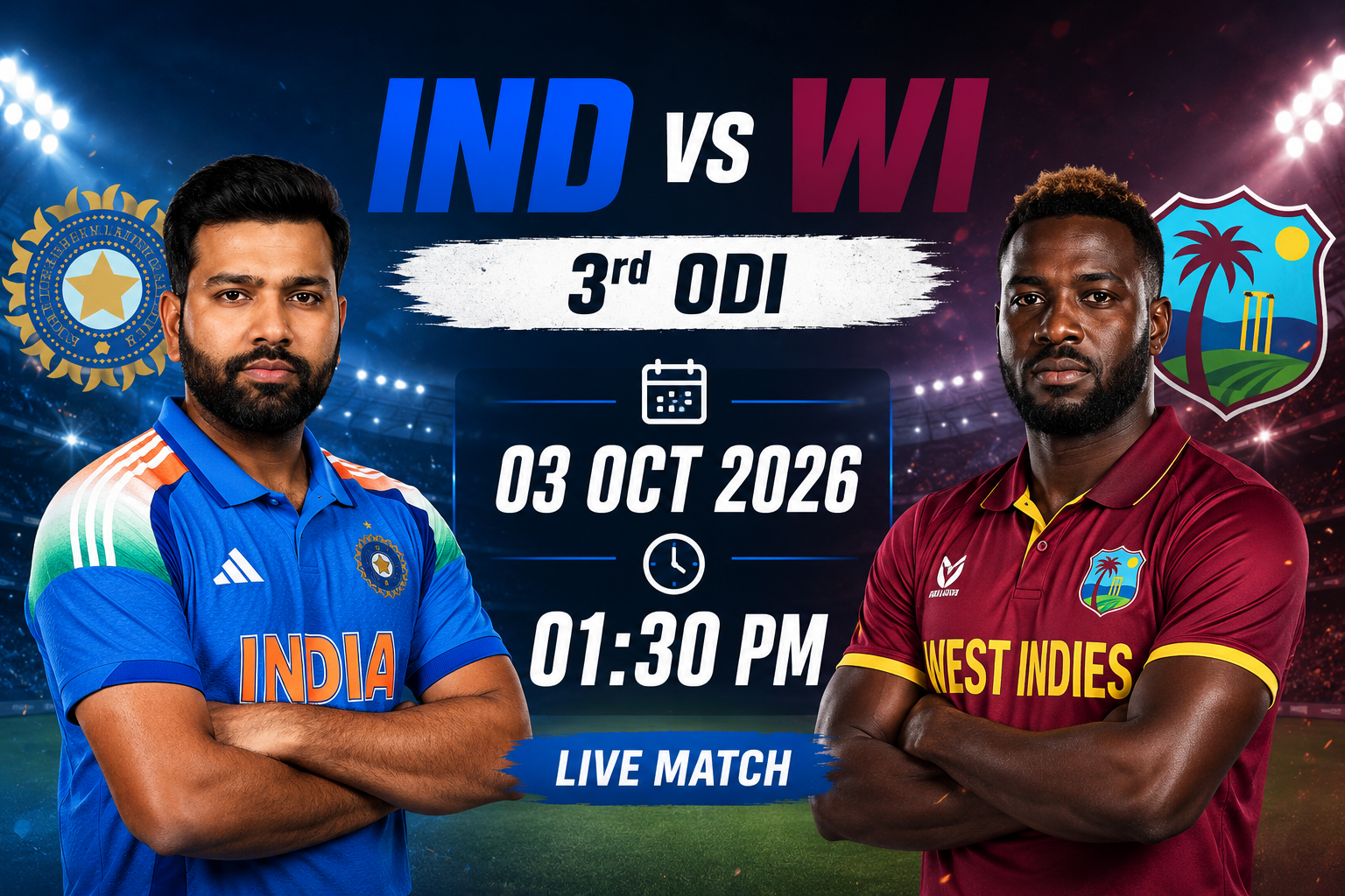 IND vs WI 3rd ODI
